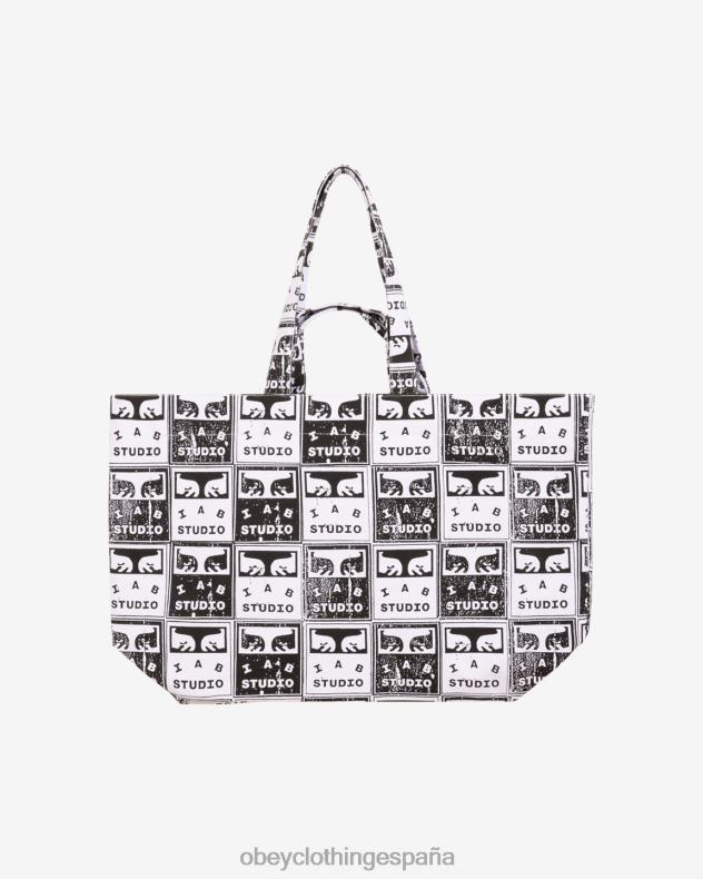 accesorios OBEY bolsos de faded posters blanco negro hombres 0RV2P496