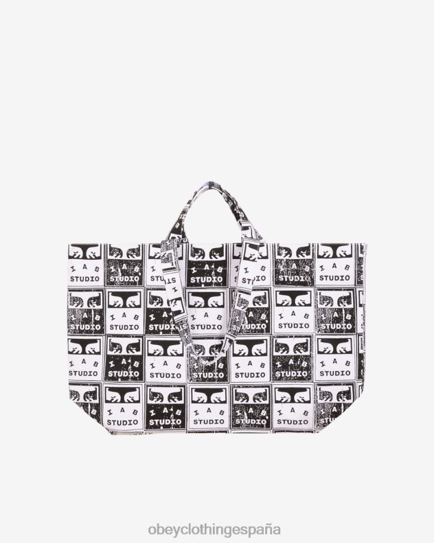 accesorios OBEY bolsos de faded posters blanco negro hombres 0RV2P496