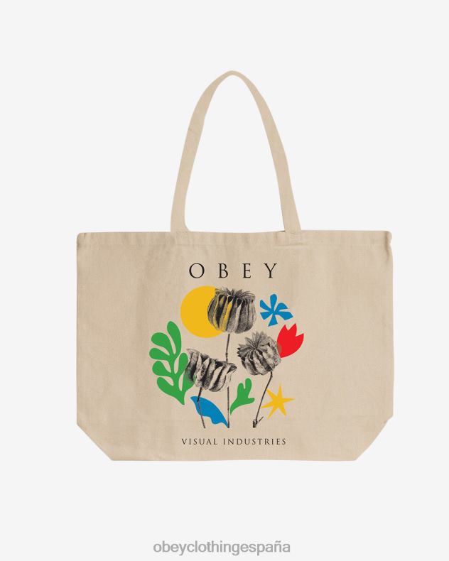 accesorios OBEY flores papeles tijeras crema hombres 0RV2P498