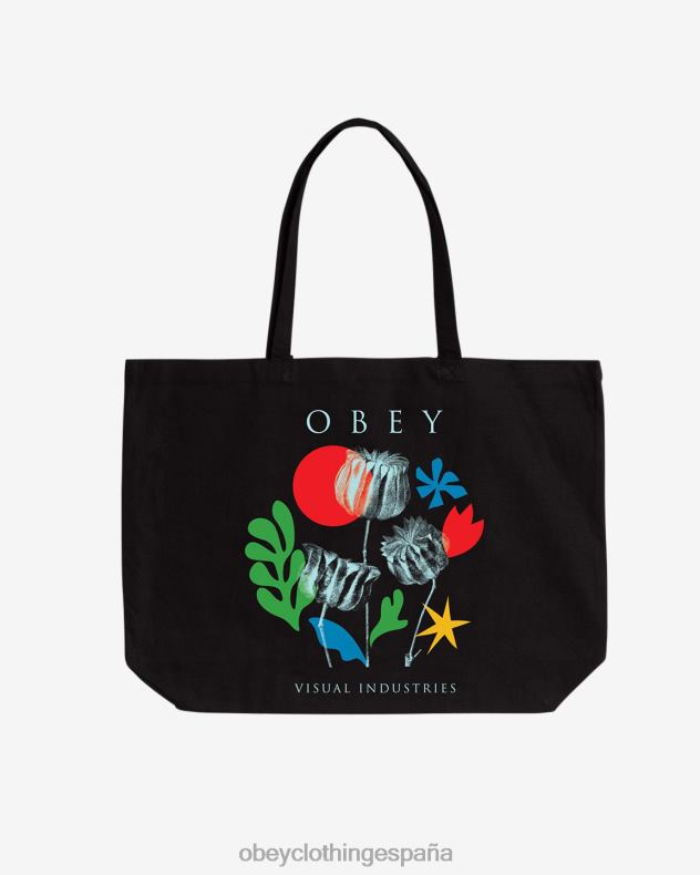accesorios OBEY flores papeles tijeras negro hombres 0RV2P497