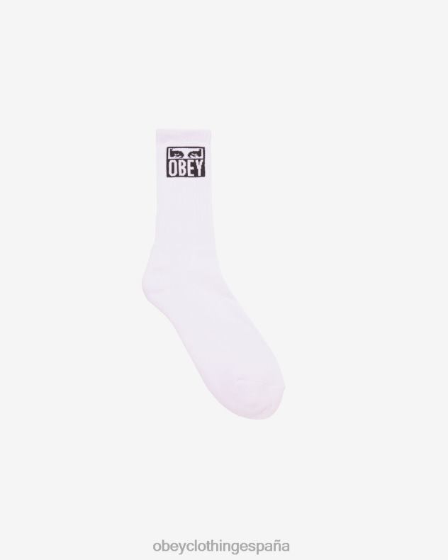 accesorios OBEY icono de ojos calcetines blanco hombres 0RV2P492