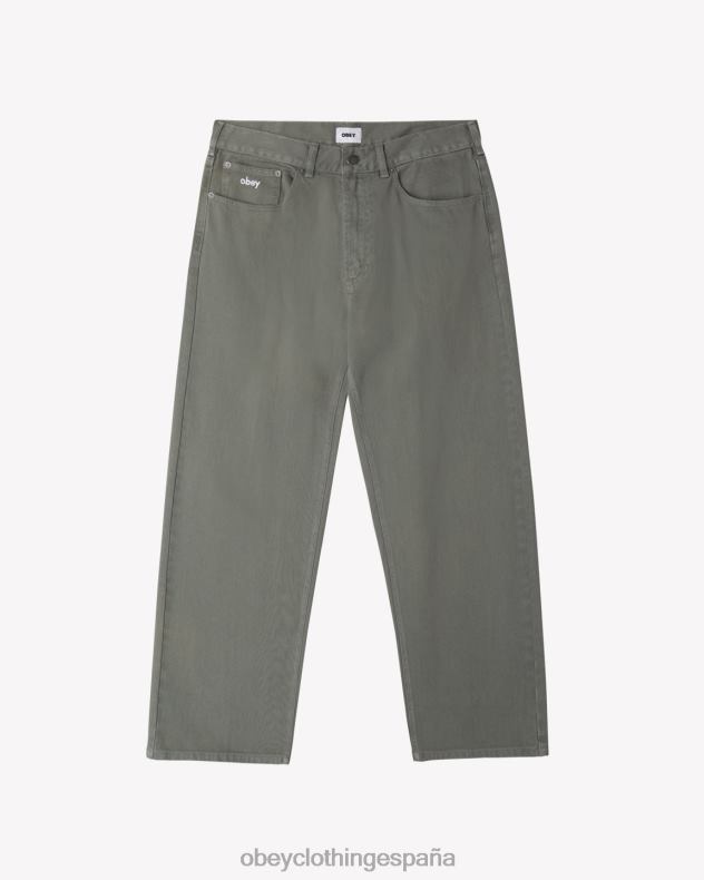 ropa OBEY jean holgado corona de laurel hombres 0RV2P79