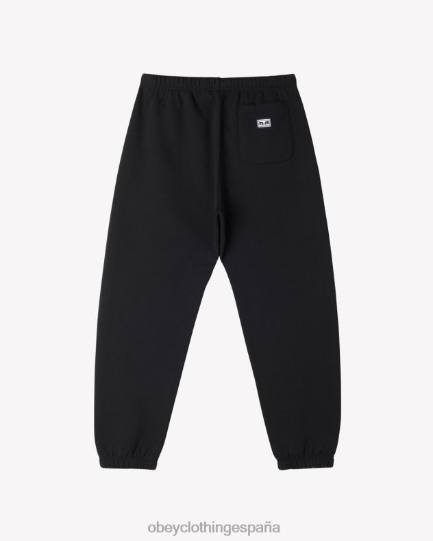 ropa OBEY est. trabaja ojos pantalón deportivo negro hombres 0RV2P26