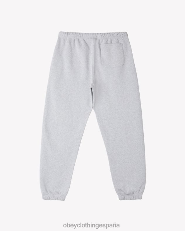 ropa OBEY est. trabaja pantalón deportivo atrevido gris ceniza hombres 0RV2P23