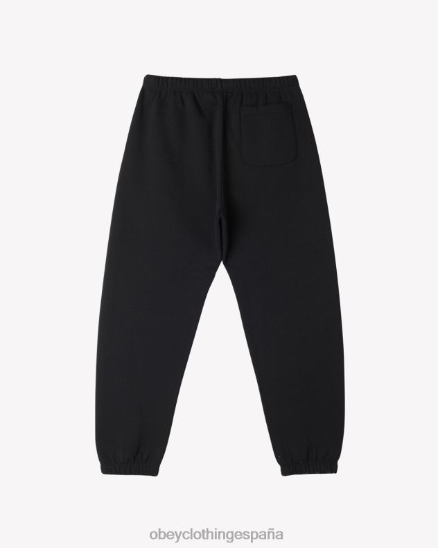 ropa OBEY est. trabaja pantalón deportivo atrevido negro hombres 0RV2P24