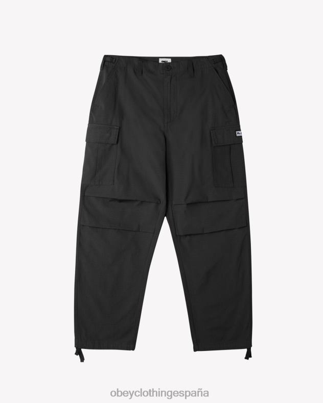 ropa OBEY pantalón cargo antidesgarro negro hombres 0RV2P56