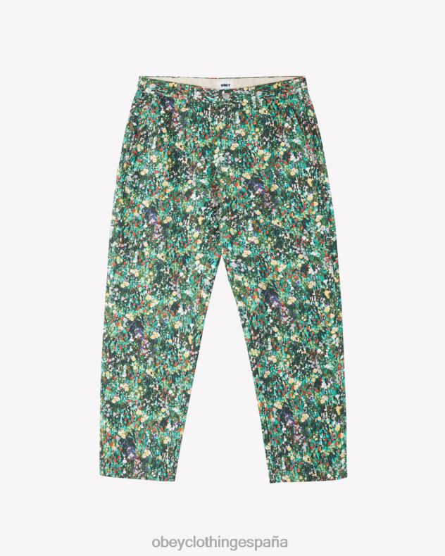 ropa OBEY pantalón de carpintero de trabajo duro florales múltiples hombres 0RV2P6