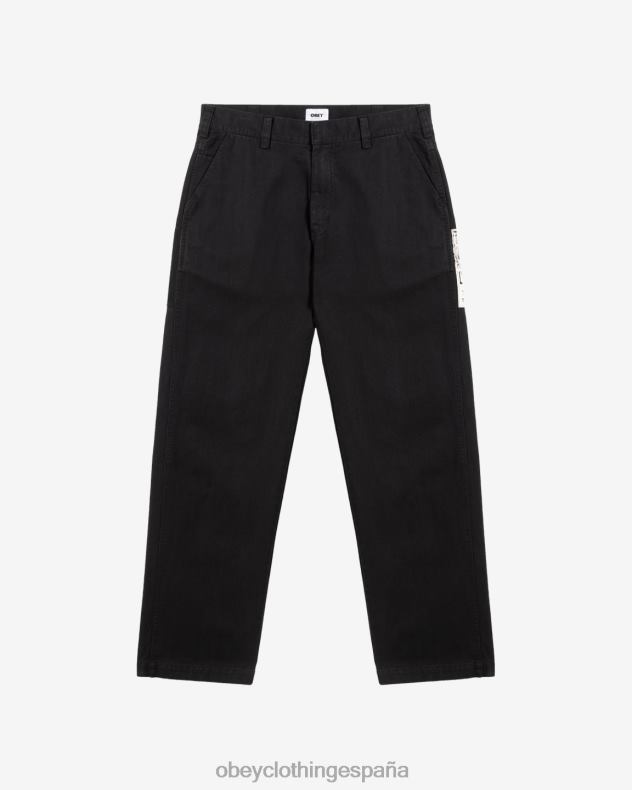 ropa OBEY pantalón de carpintero poster antracita hombres 0RV2P22