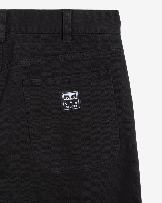 ropa OBEY pantalón de carpintero poster antracita hombres 0RV2P22