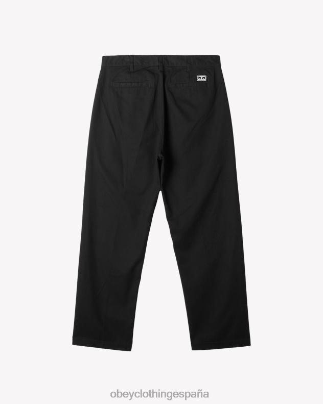 ropa OBEY pantalón de trabajo duro negro hombres 0RV2P43
