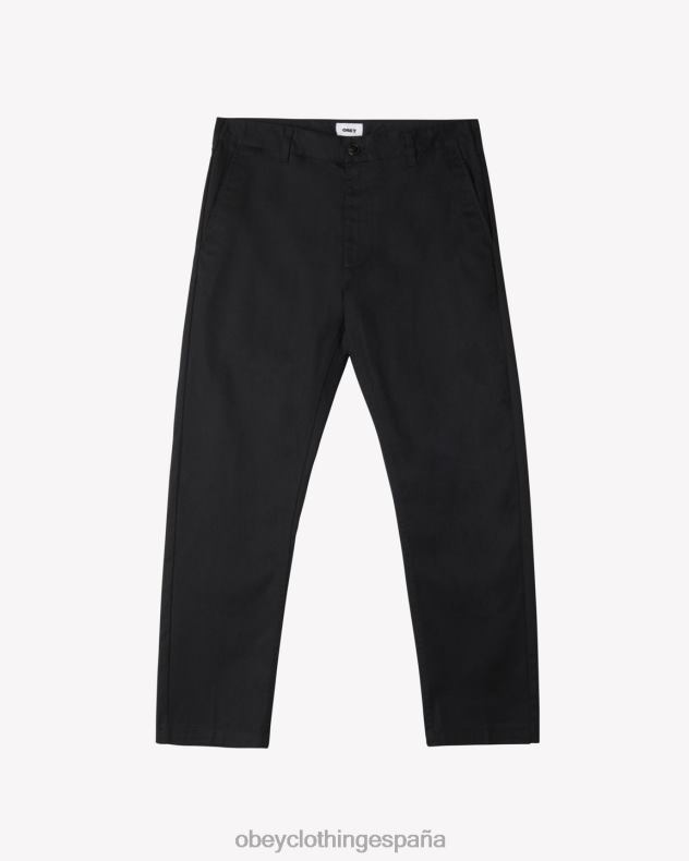 ropa OBEY pantalón de trabajo rezagado negro hombres 0RV2P59
