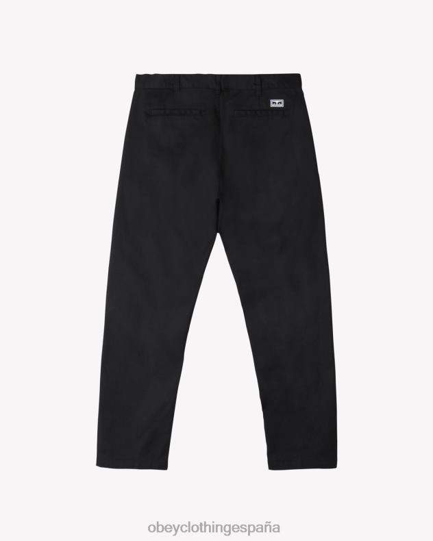ropa OBEY pantalón de trabajo rezagado negro hombres 0RV2P59