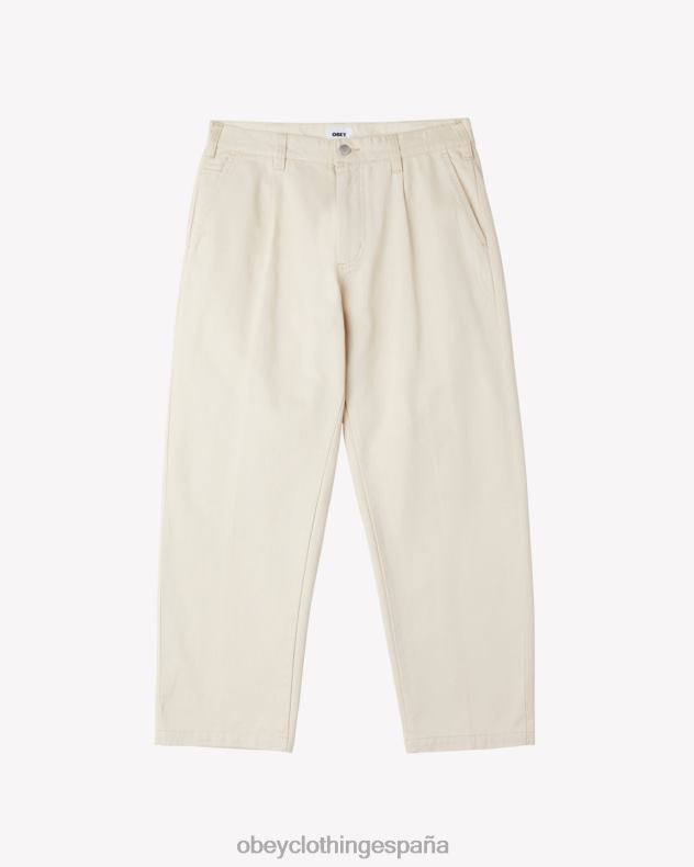 ropa OBEY pantalón plisado de trabajo duro arcilla hombres 0RV2P38