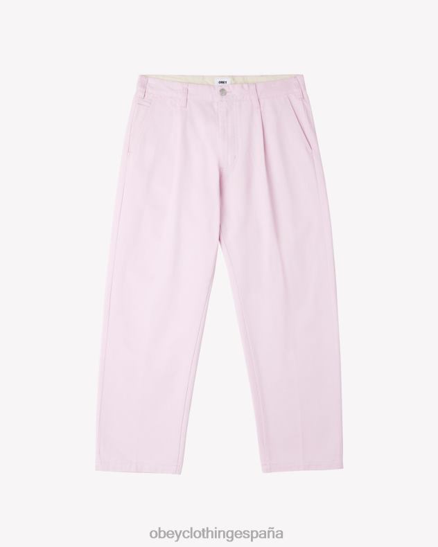 ropa OBEY pantalón plisado de trabajo duro pirueta hombres 0RV2P39