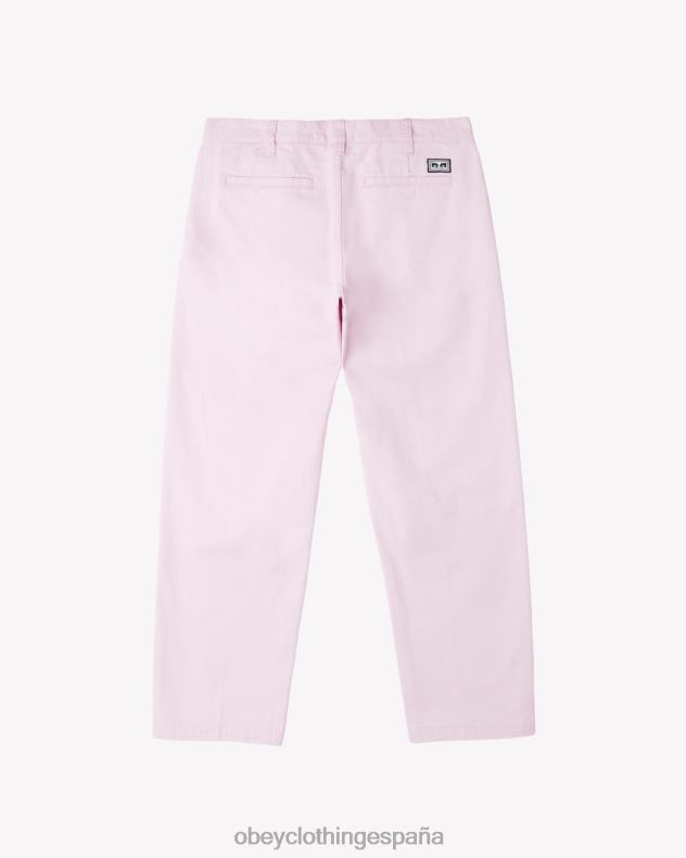 ropa OBEY pantalón plisado de trabajo duro pirueta hombres 0RV2P39