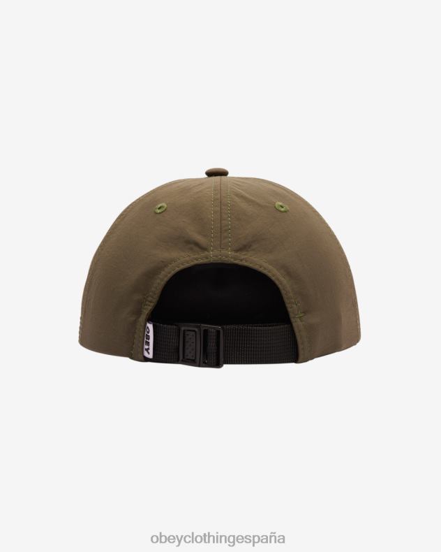 accesorios OBEY Strapback posi división 6 paneles Musgo Verde hombres 0RV2P451