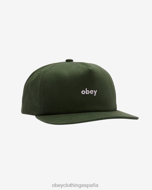 accesorios OBEY broche de 5 paneles en minúsculas cedro oscuro hombres 0RV2P431