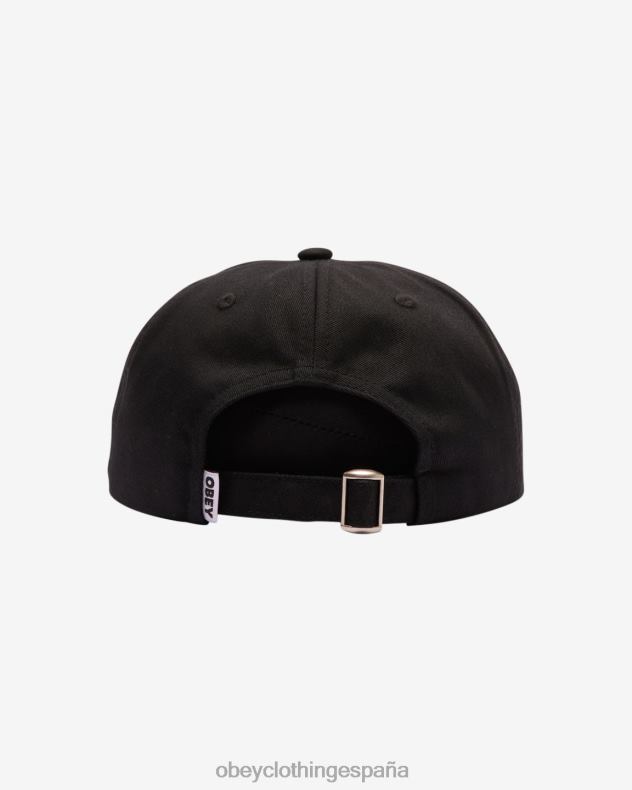accesorios OBEY etiqueta negrita ii espalda orgánica negro hombres 0RV2P430