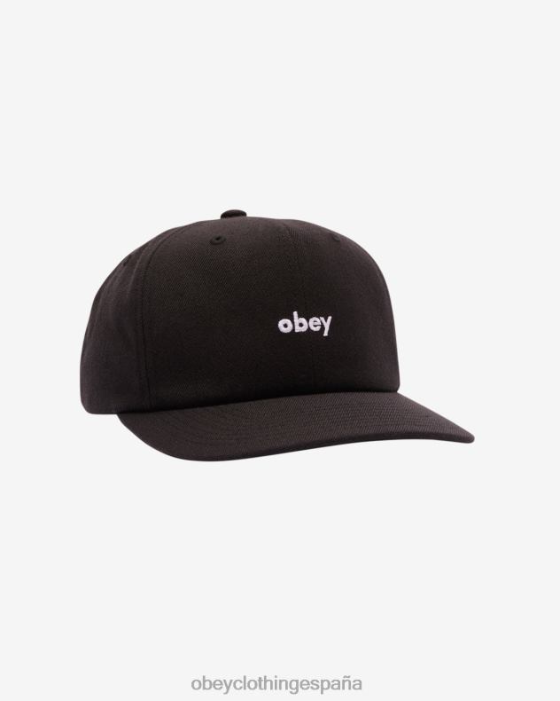 accesorios OBEY minúsculas 6 paneles negro hombres 0RV2P463