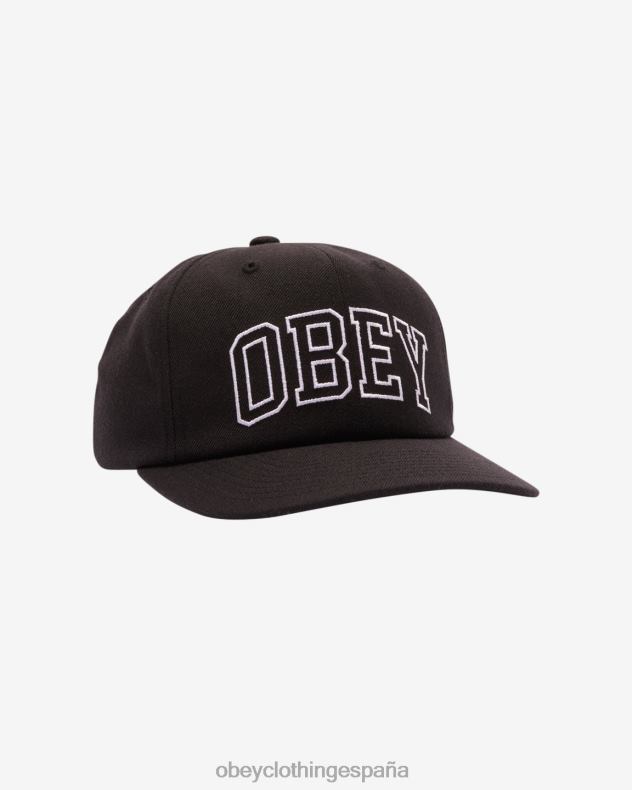 accesorios OBEY panel de la academia 6 negro hombres 0RV2P457