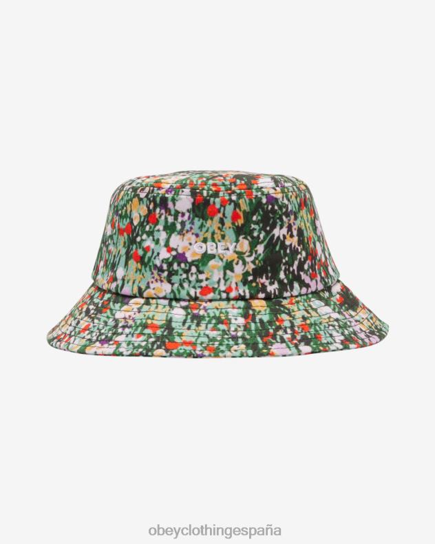 accesorios OBEY sombrero de pescador de jardín verde múltiple hombres 0RV2P466