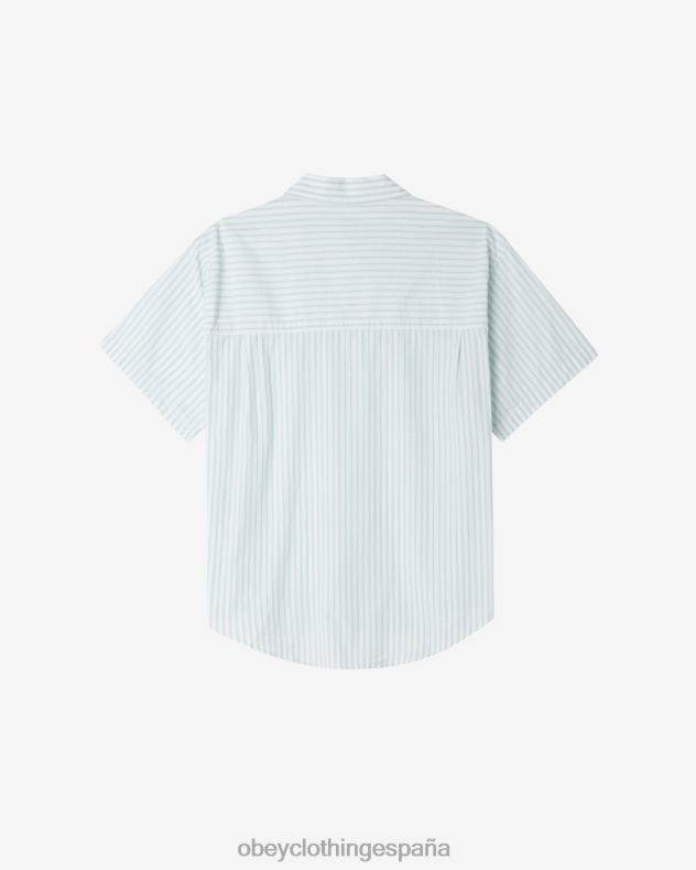 ropa OBEY camisa a rayas de pez gordo spray de surf multi hombres 0RV2P152