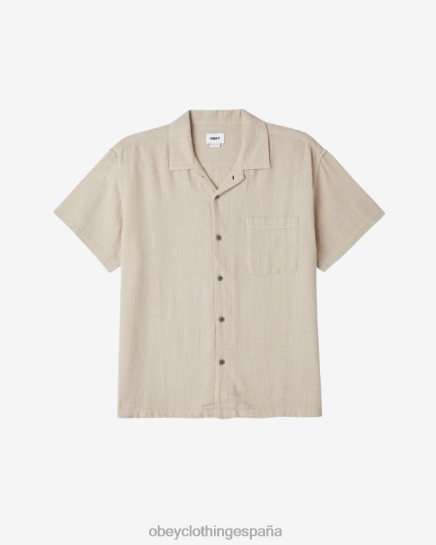 ropa OBEY camisa de plumas Gris plateado hombres 0RV2P139