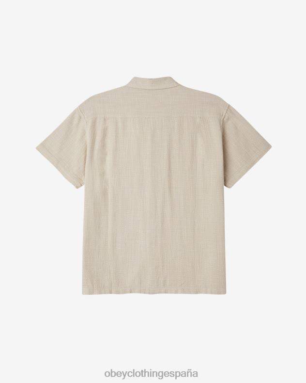 ropa OBEY camisa de plumas Gris plateado hombres 0RV2P139