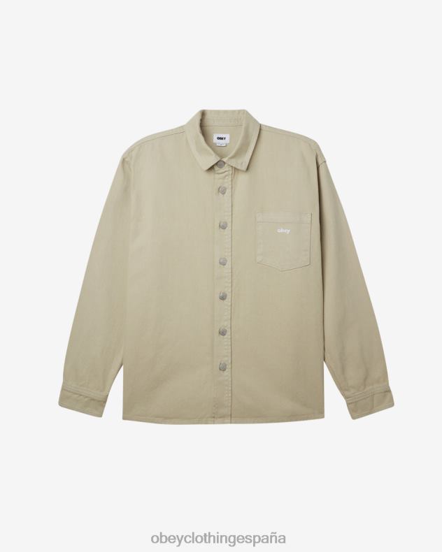 ropa OBEY camisa magnolia arcilla hombres 0RV2P131