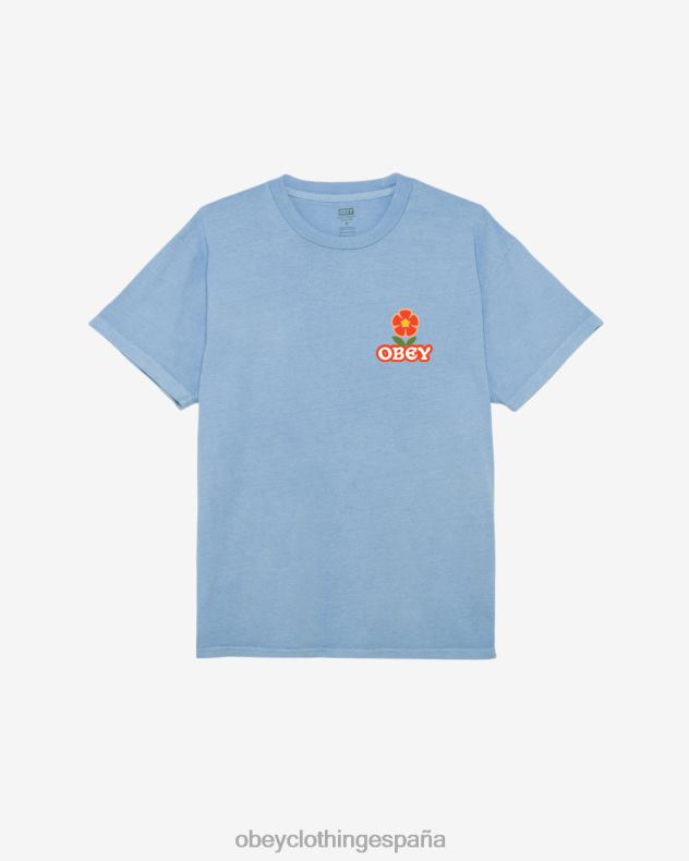 ropa OBEY Haz arte, no guerra, camiseta con pigmento de flores. hortensia pigmento hombres 0RV2P369