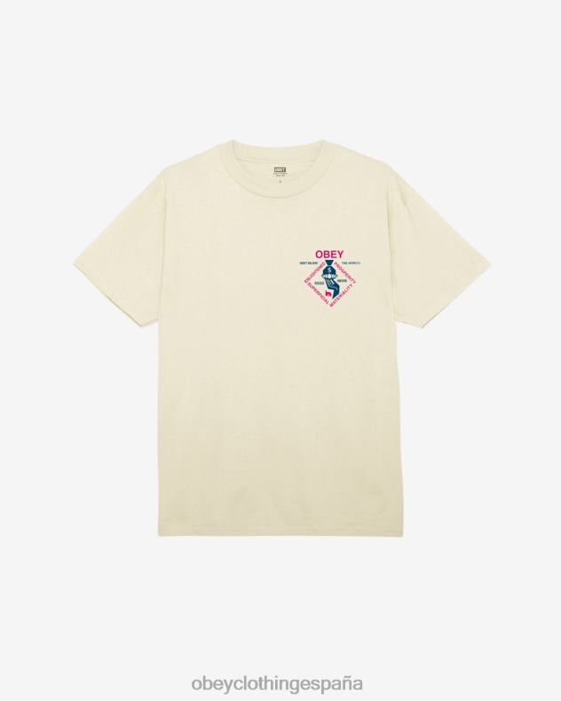 ropa OBEY camiseta clásica espiritualmente rica crema hombres 0RV2P336