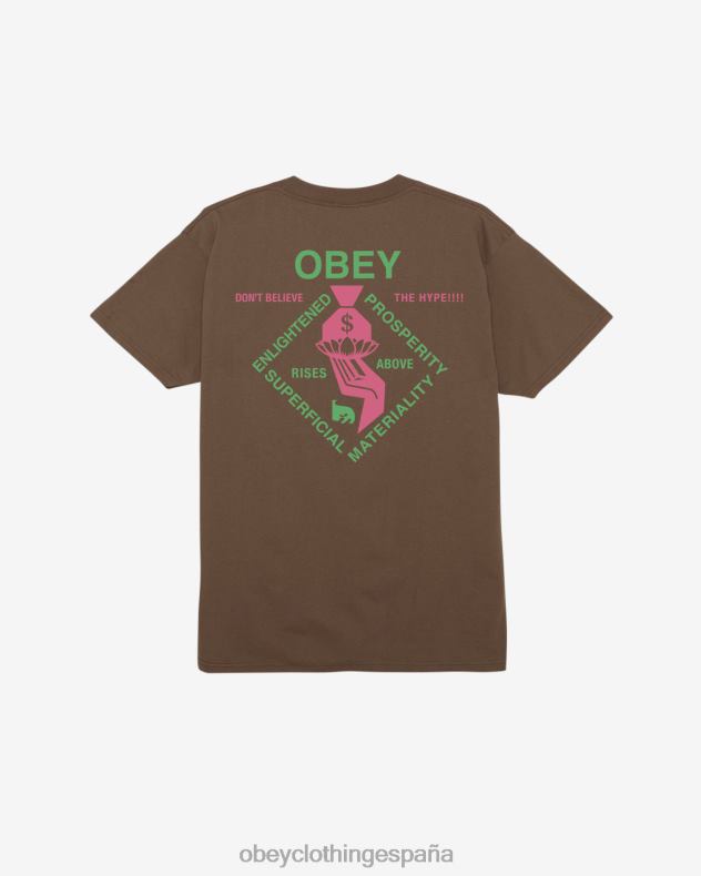 ropa OBEY camiseta clásica espiritualmente rica limo hombres 0RV2P337
