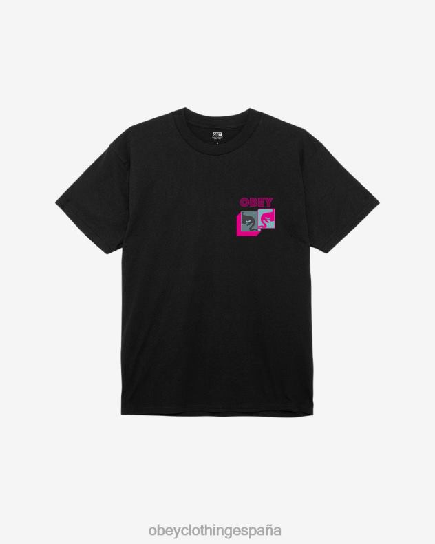 ropa OBEY camiseta clásica postmoderna negro hombres 0RV2P329
