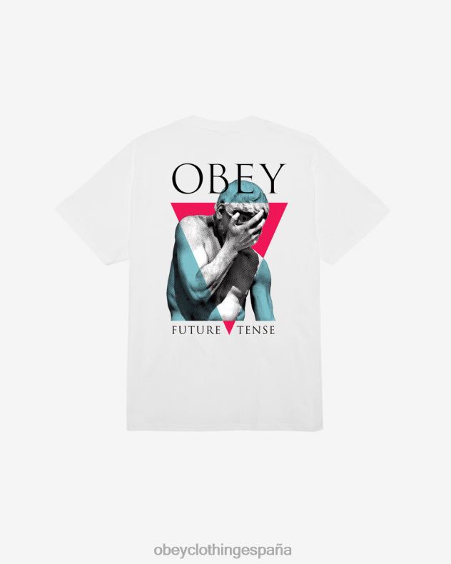 ropa OBEY camiseta clásica tiempo futuro blanco hombres 0RV2P341
