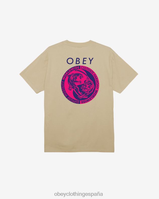 ropa OBEY camiseta clasica panteras yin yang arena hombres 0RV2P338