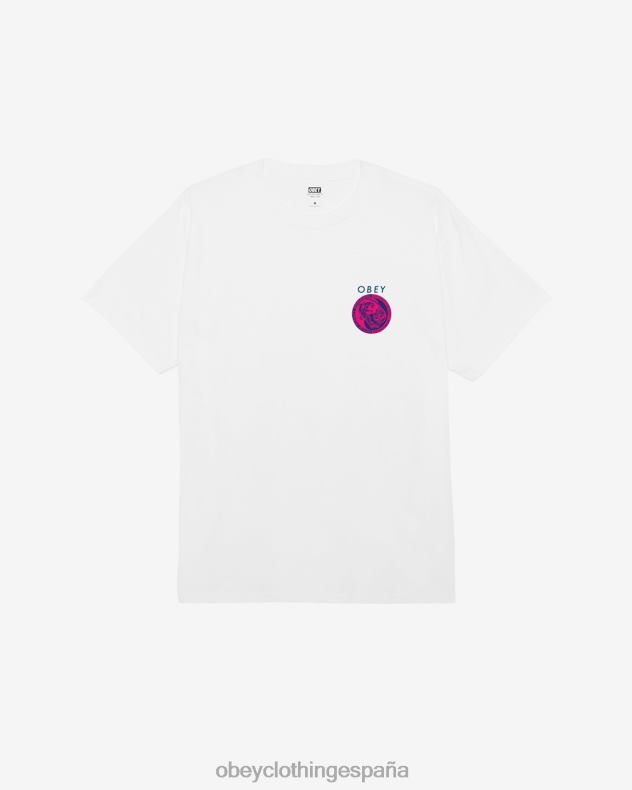 ropa OBEY camiseta clasica panteras yin yang blanco hombres 0RV2P339