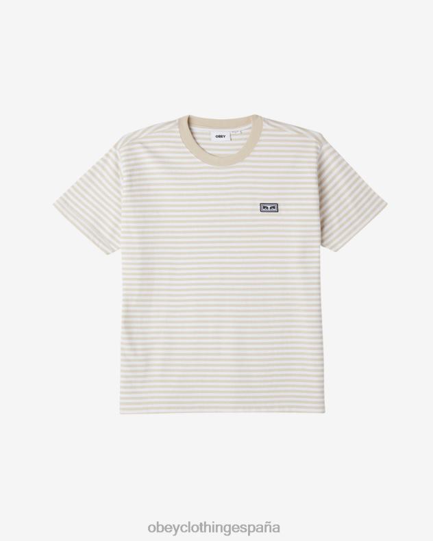 ropa OBEY camiseta con rayas de ojos de est. works arcilla multi hombres 0RV2P99