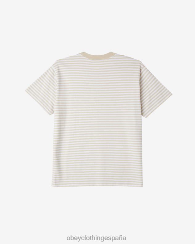 ropa OBEY camiseta con rayas de ojos de est. works arcilla multi hombres 0RV2P99