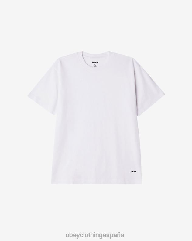 ropa OBEY camiseta estándar (paquete de 2) blanco hombres 0RV2P96