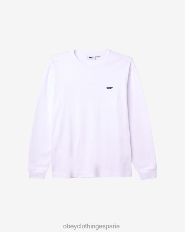 ropa OBEY camiseta est. works negrita ls blanco hombres 0RV2P92