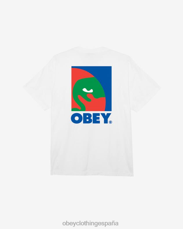 ropa OBEY camiseta gruesa con icono circular blanco hombres 0RV2P379