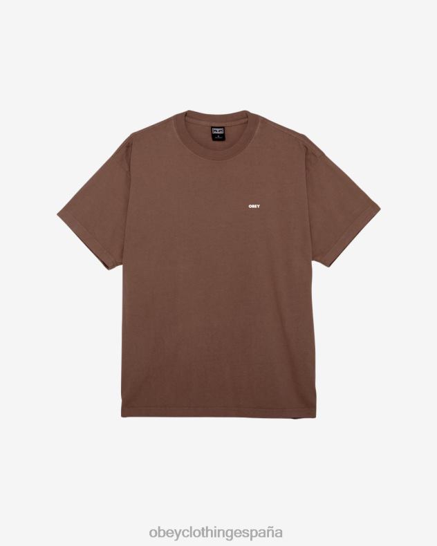 ropa OBEY camiseta gruesa con icono en negrita sepia hombres 0RV2P280