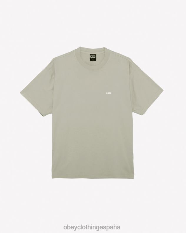 ropa OBEY camiseta pesada negrita iii Gris plateado hombres 0RV2P286