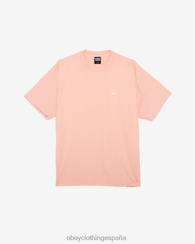 ropa OBEY camiseta pesada negrita iii parfait de durazno hombres 0RV2P285