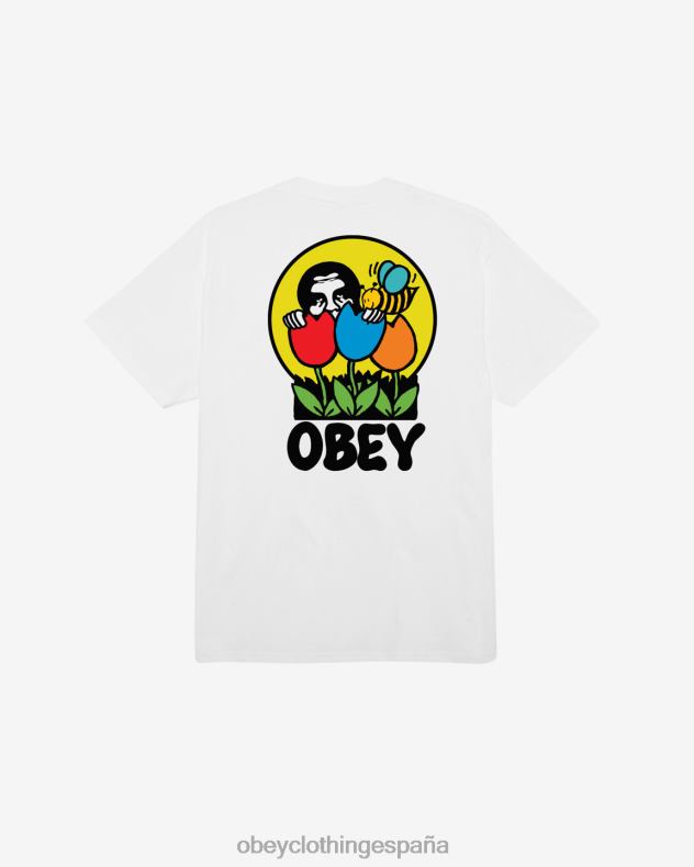 ropa OBEY estaba aquí camiseta clásica blanco hombres 0RV2P298