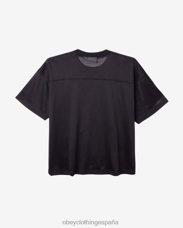 ropa OBEY jersey de malla bigwig vero negro hombres 0RV2P112