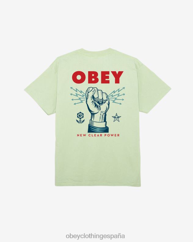 ropa OBEY nueva camiseta clásica clear power pepino hombres 0RV2P322