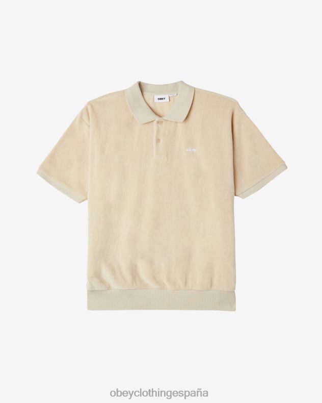 ropa OBEY polo dentón gris ostra hombres 0RV2P120