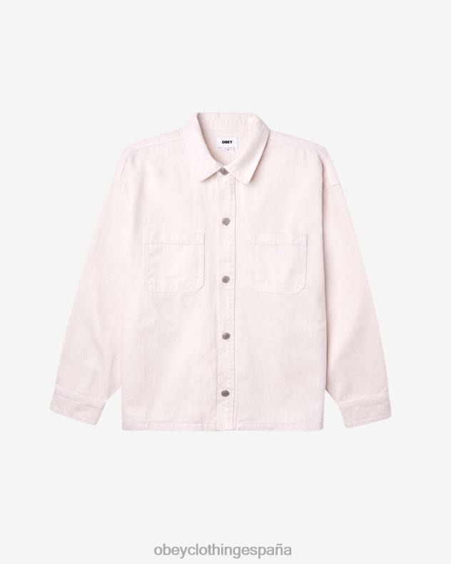 ropa OBEY chaqueta de camisa winston sin blanquear hombres 0RV2P247