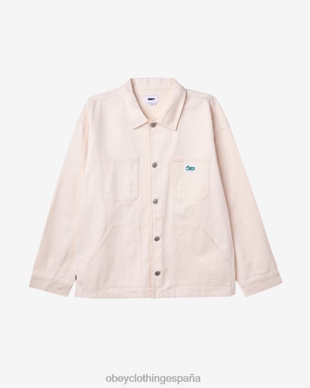 ropa OBEY chaqueta de trabajo trenton sin blanquear hombres 0RV2P255